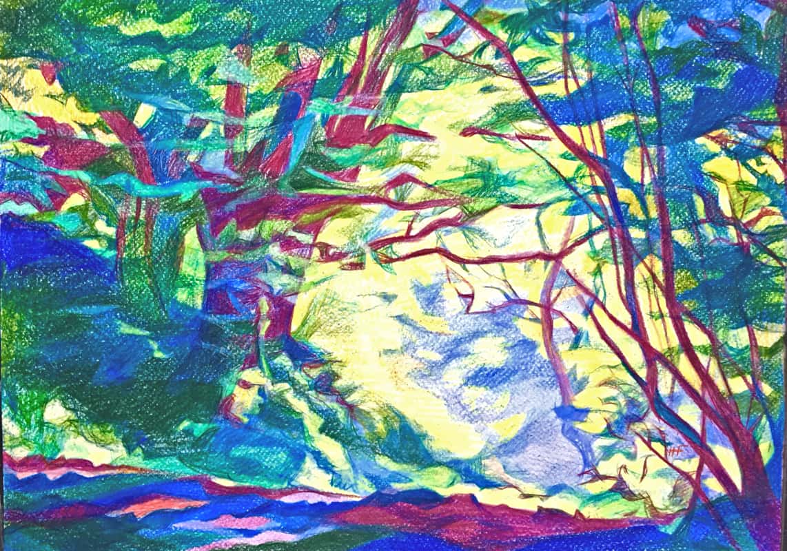 Paysage: Le Pas de l’Ange, Crayons de Couleurs Paysage: Le Pas de l’Ange, Crayons de Couleurs