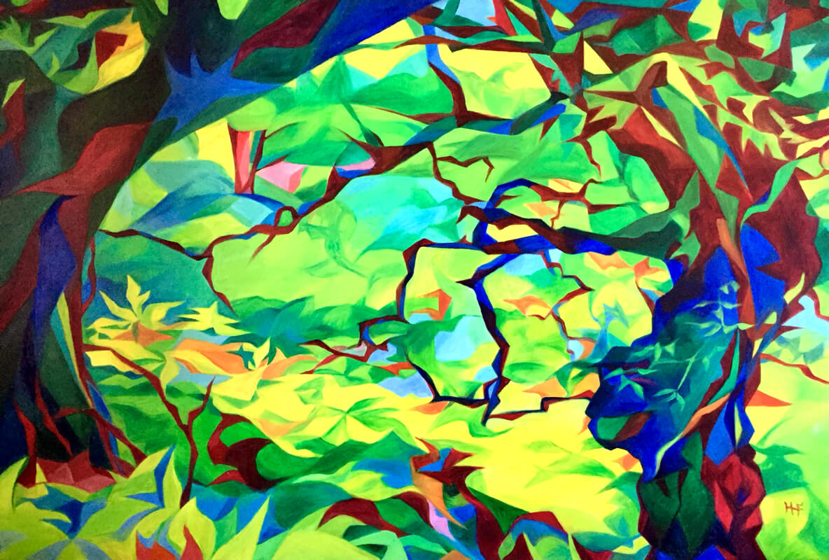 Peinture: Brocéliande, Huile sur Toile