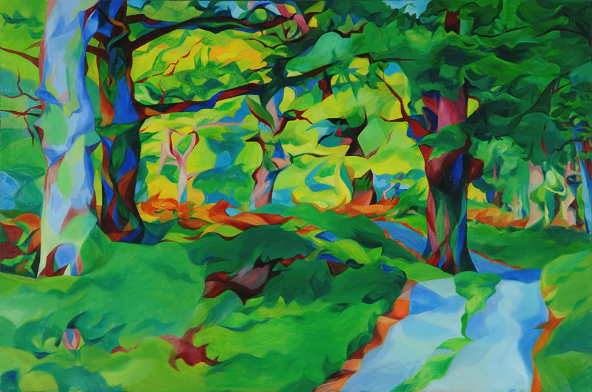 Peinture: Dancharia, Huile sur Bois