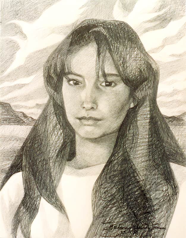 Portrait: Laura au Crayon Graphite
