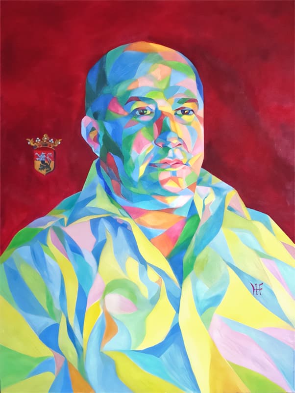 Portrait: Pierre Huylizen aux Crayons de Couleurs