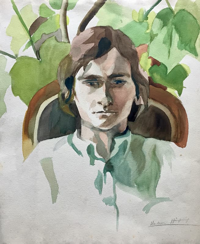Portrait: Wolfgang aux Crayons de Couleurs