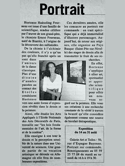 HHF - Portrait et son Exposition